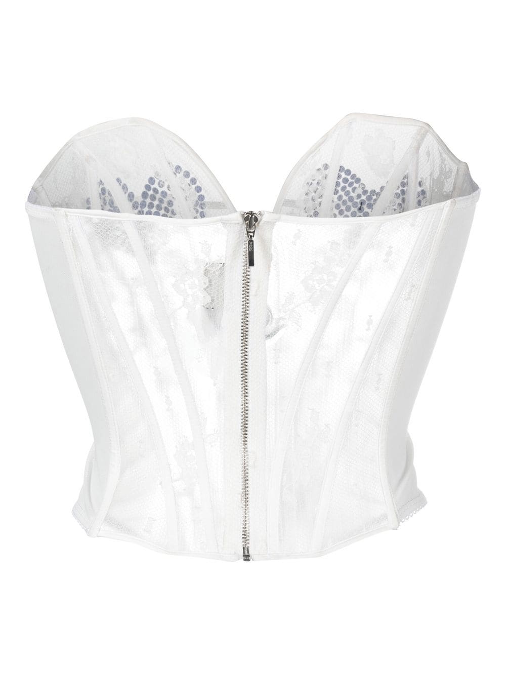 Shop Seen Users Lace Corset Top In White