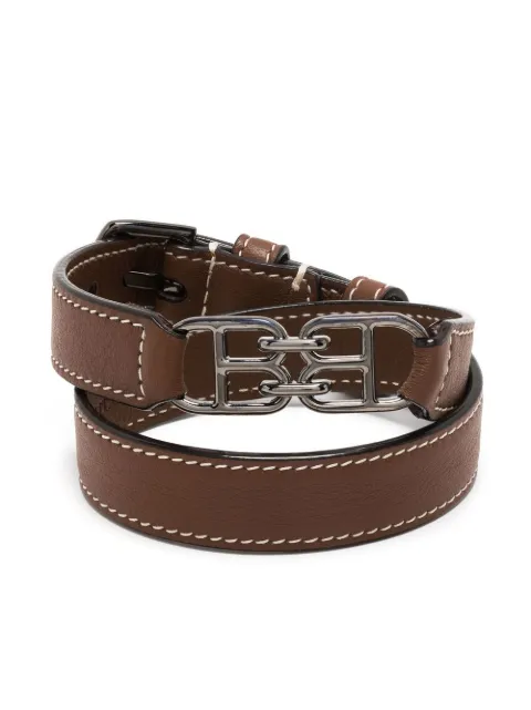 Bally logo-plaque leather belt