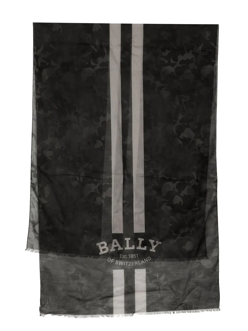 

Bally logo-print cotton scarf - Black