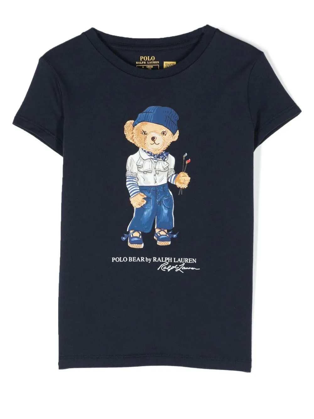 

Ralph Lauren Kids cotton logo-print T-shirt - Blue