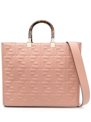 FENDI ロゴ ハンドバッグ | ピンク | FARFETCH JP