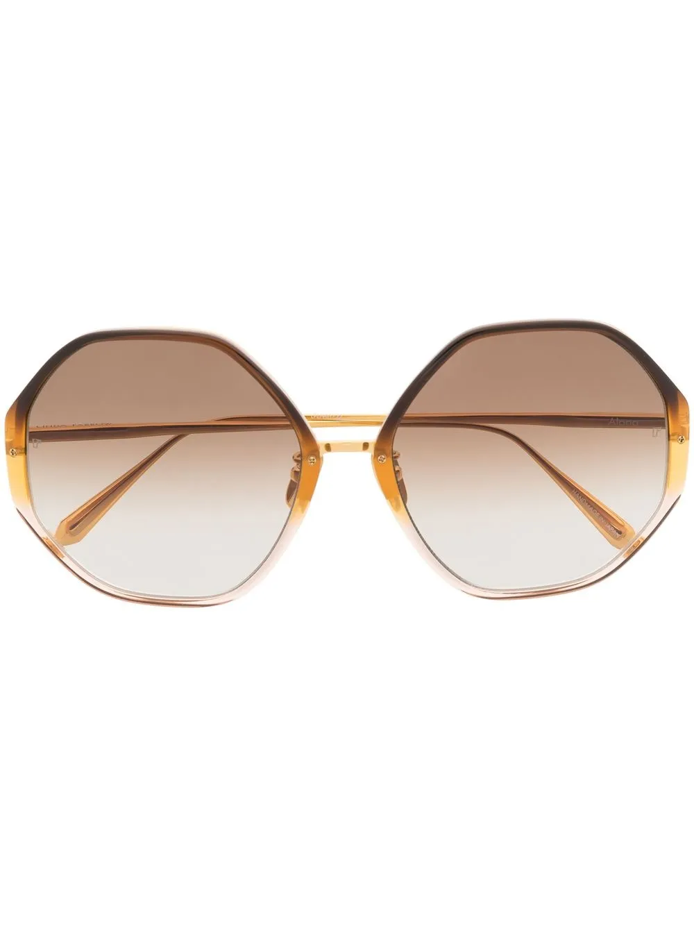 

Linda Farrow round-frame sunglasses - Brown