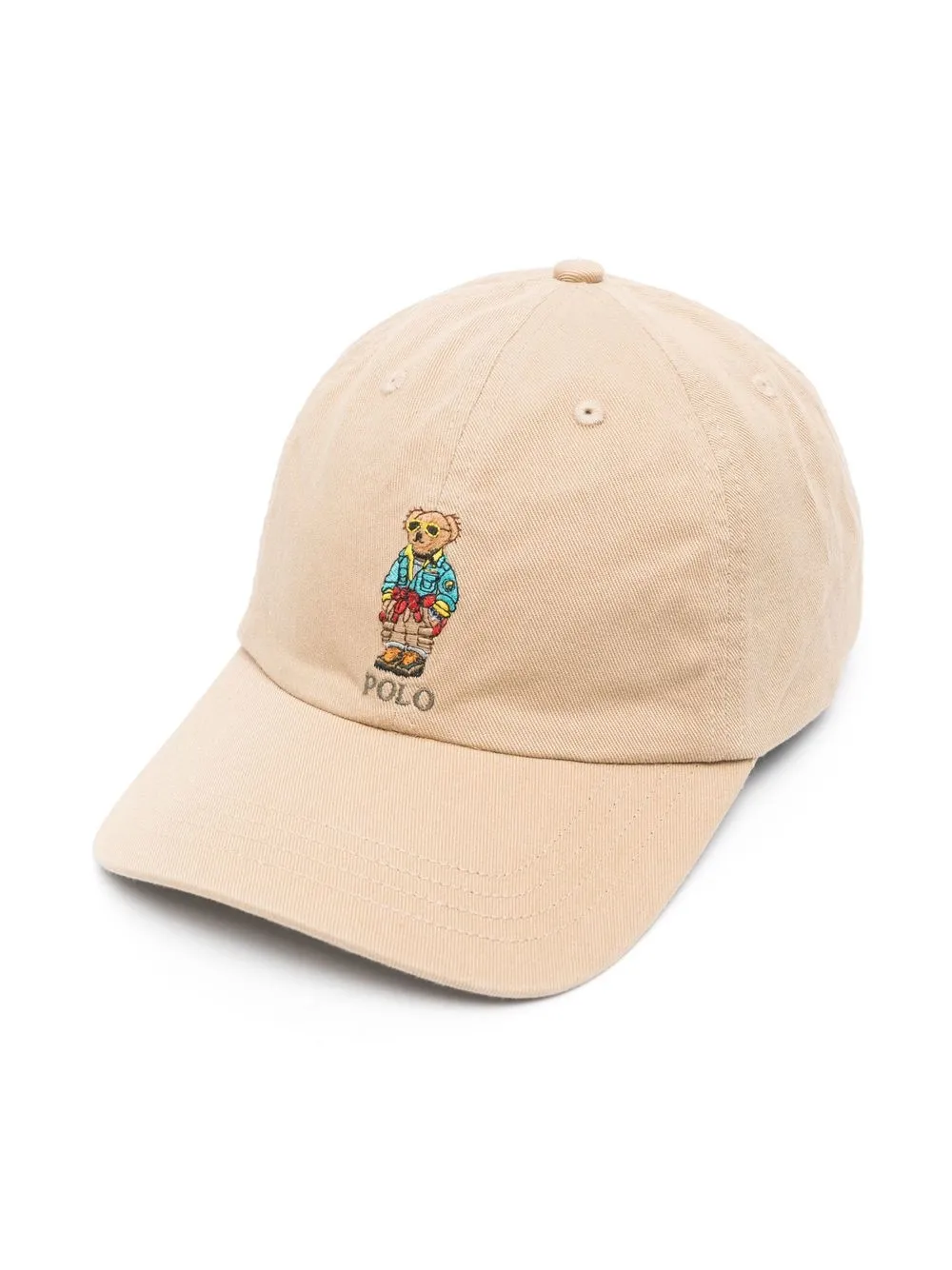 

Ralph Lauren Kids cotton embroidered-logo cap - Neutrals