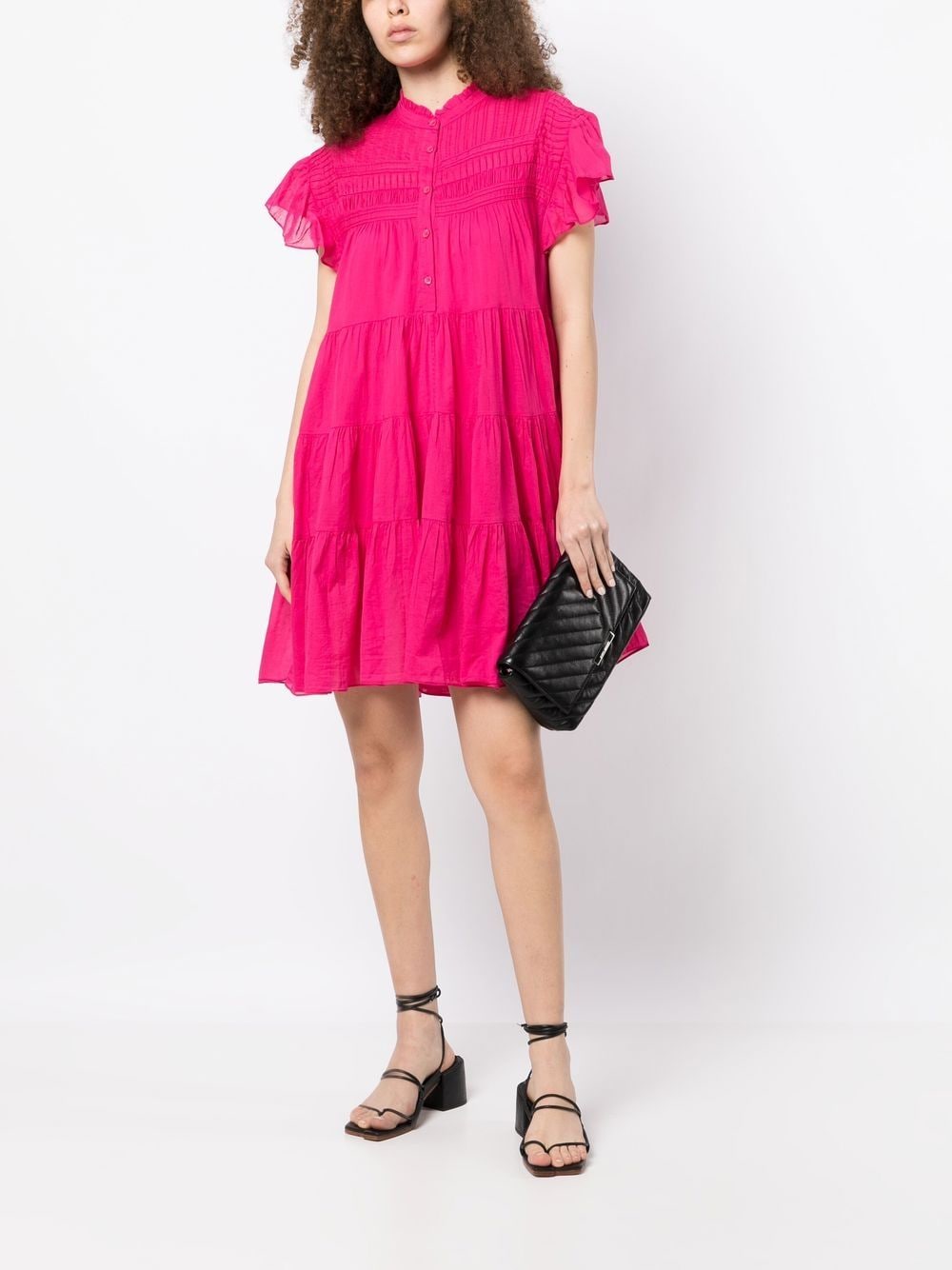 MARANT ÉTOILE Blousejurk met ruches - Roze