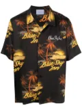BLUE SKY INN graphic-print short-sleeve shirt - Black