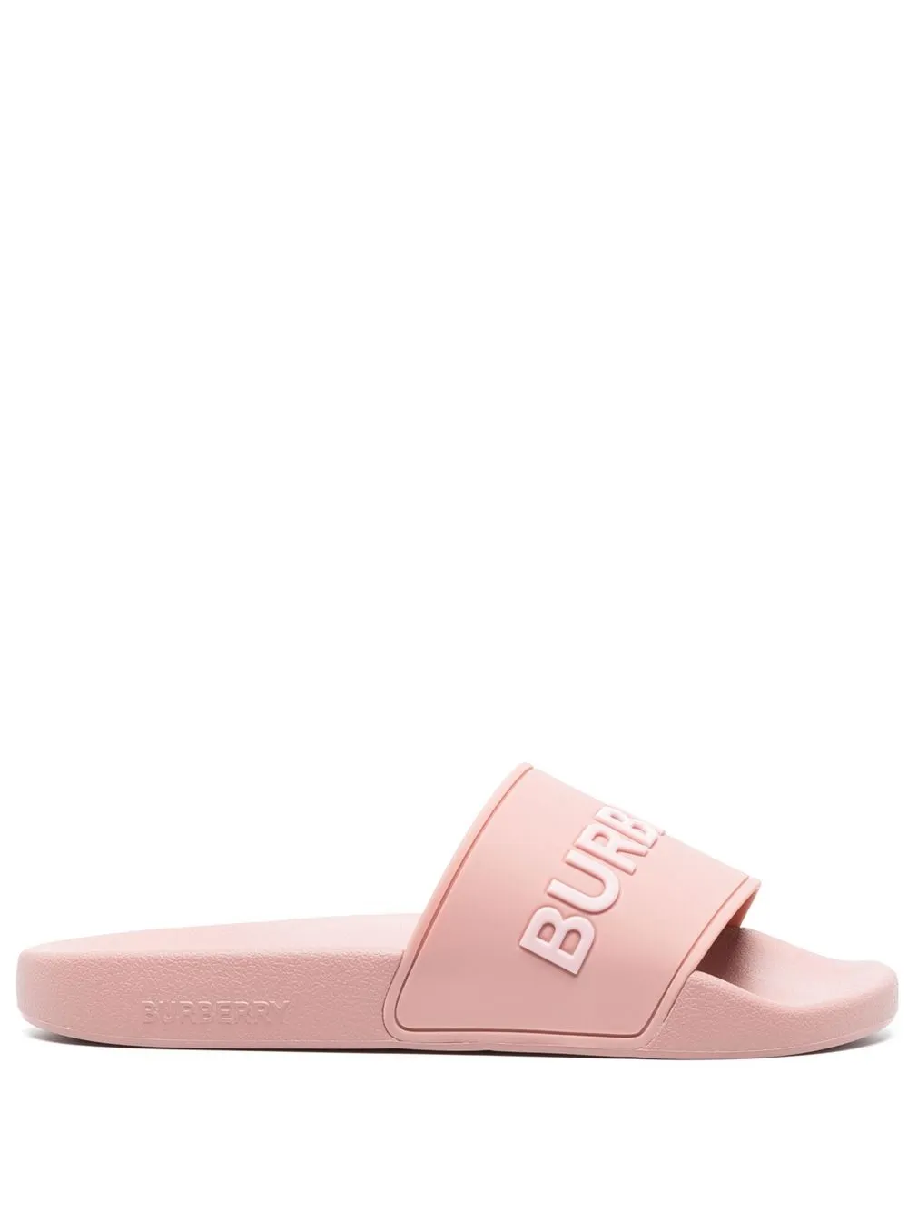 

Burberry logo-embossed slides - Pink