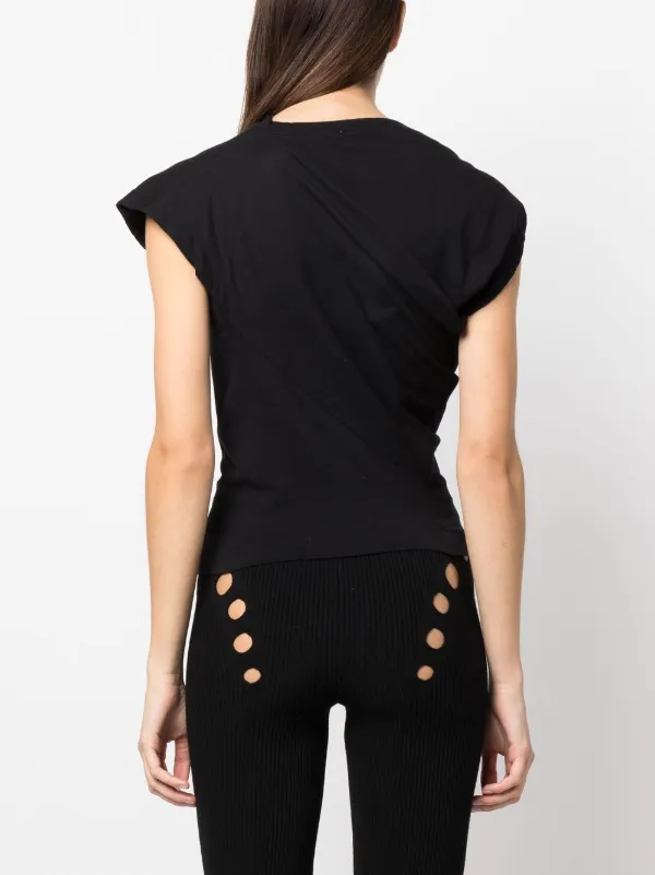 Vivienne Westwood Asymmetric Draped T-shirt | Black | FARFETCH