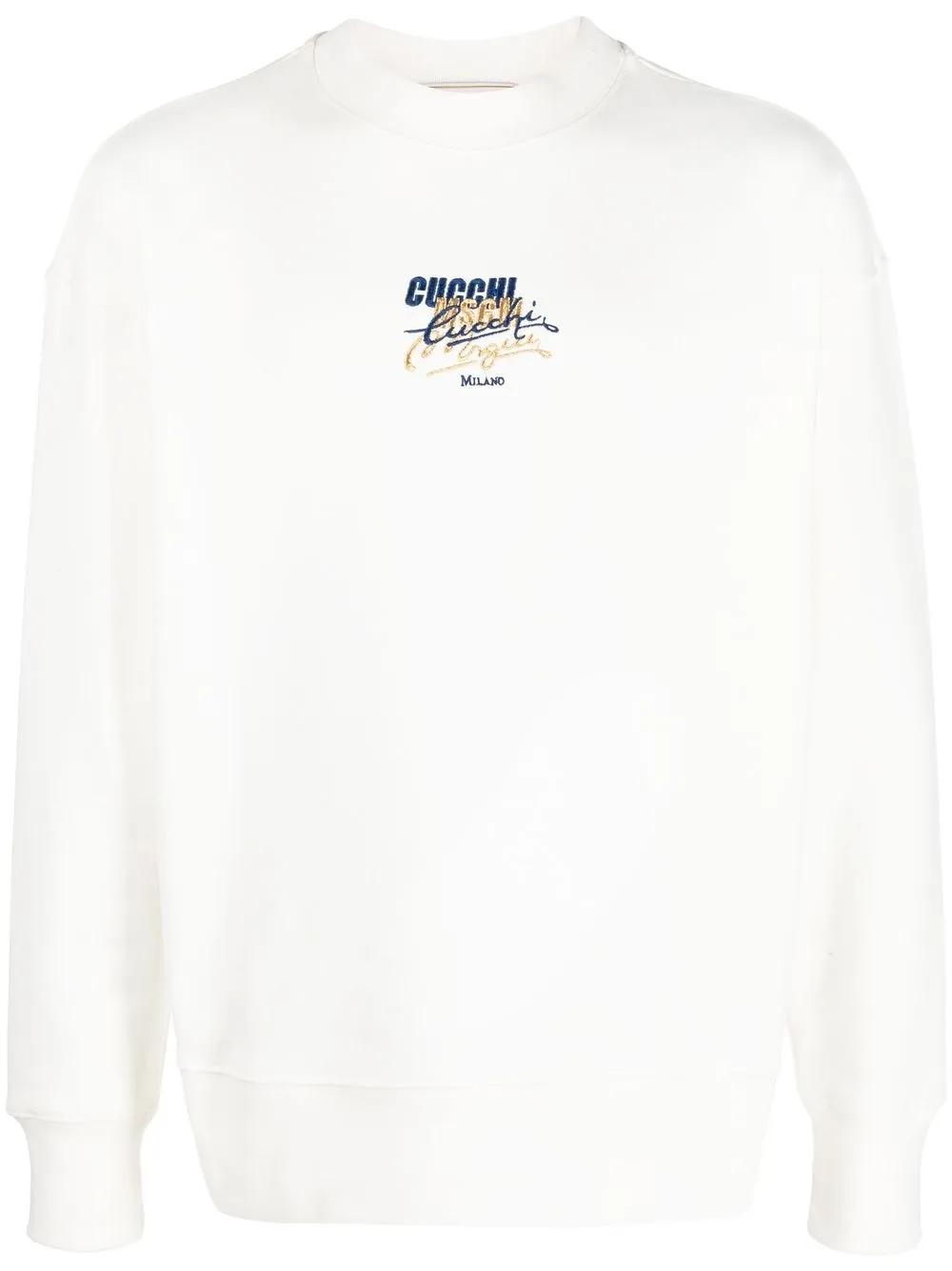 

MSGM logo-embroidered sweatshirt - White