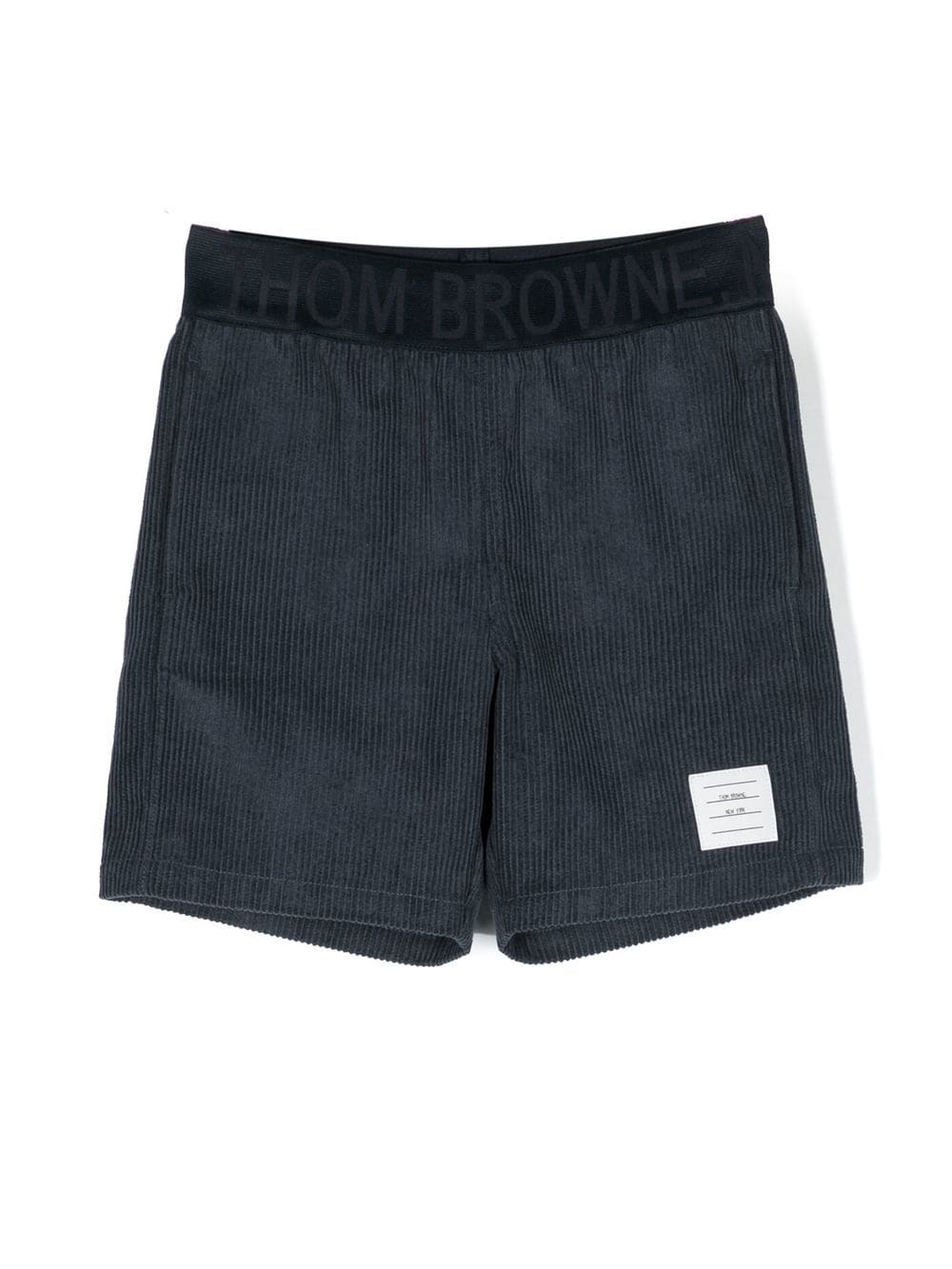 Thom Browne Kids corduroy panel shorts - Blue