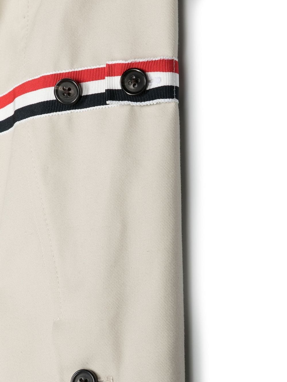 Shop Thom Browne Button-up Coat In Neutrals