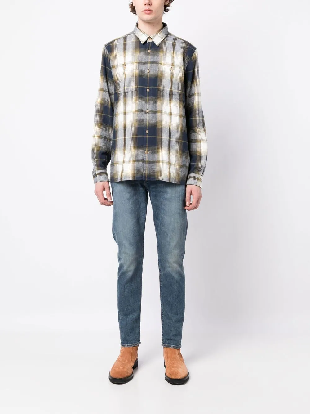 Barbour Geruit overhemd - Blauw