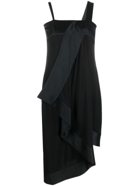 Christian Dior - 2000s pre-owned asymmetric draped dress