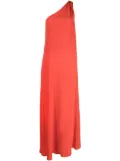 Kiton one-shoulder silk maxi dress - Red