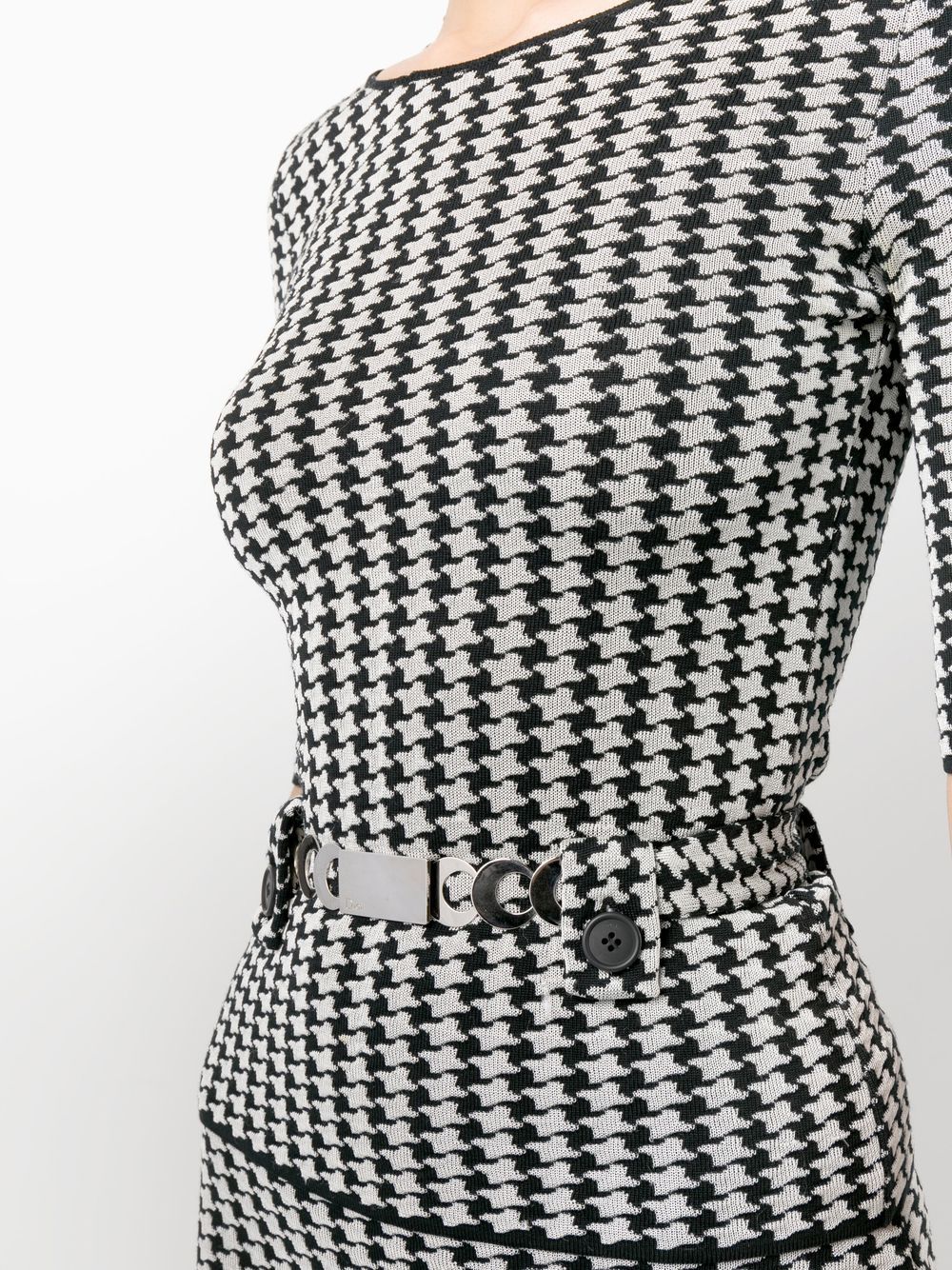 Christian Dior 2010 houndstooth-pattern top and skirt set Women