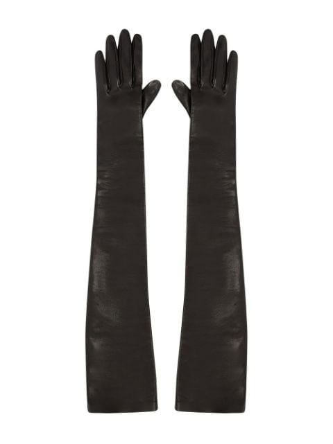 Alexander McQueen lambskin elbow-length gloves