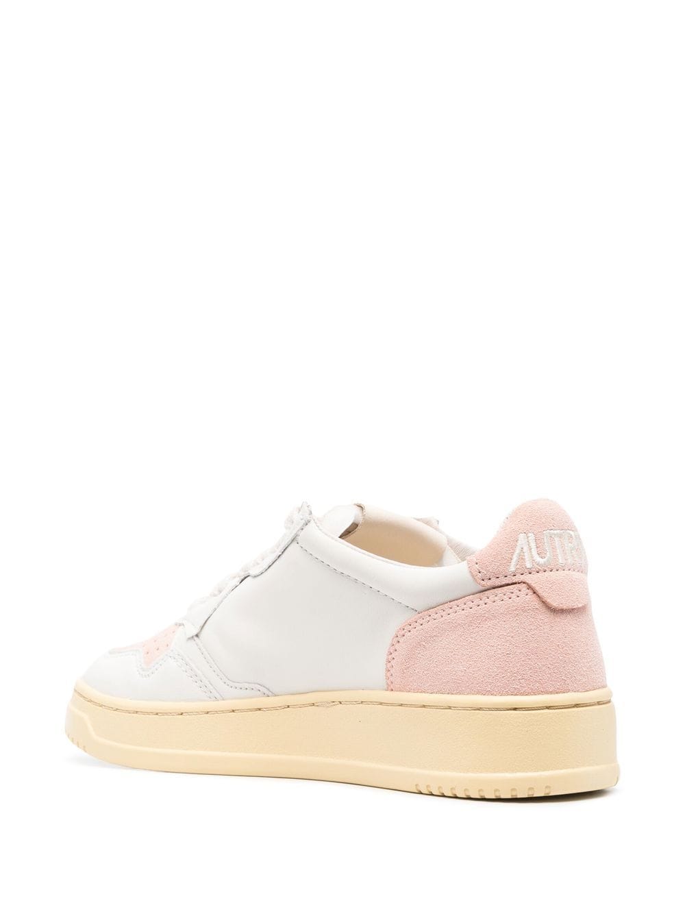 Shop Autry Perforated Low-top Sneakers In White