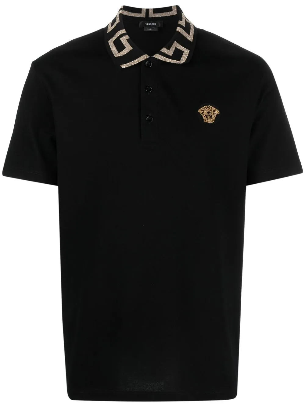 

Versace Medusa Head motif polo shirt - Black