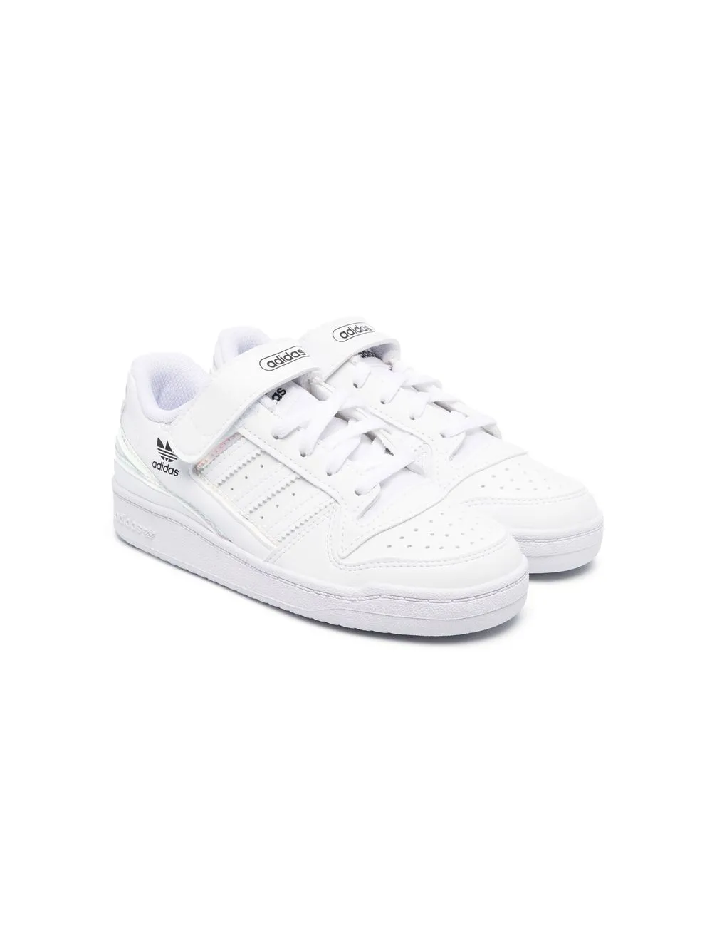 

adidas Kids Forum touch-strap sneakers - White
