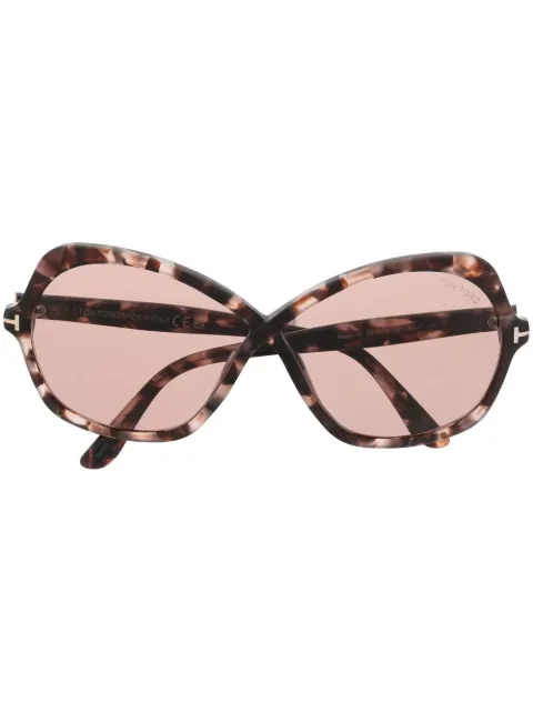 tortoiseshell oversize sunglasses