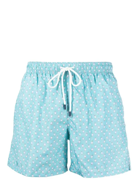 Fedeli penguin-print swim shorts