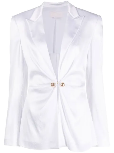 Genny decorative button single-breasted blazer