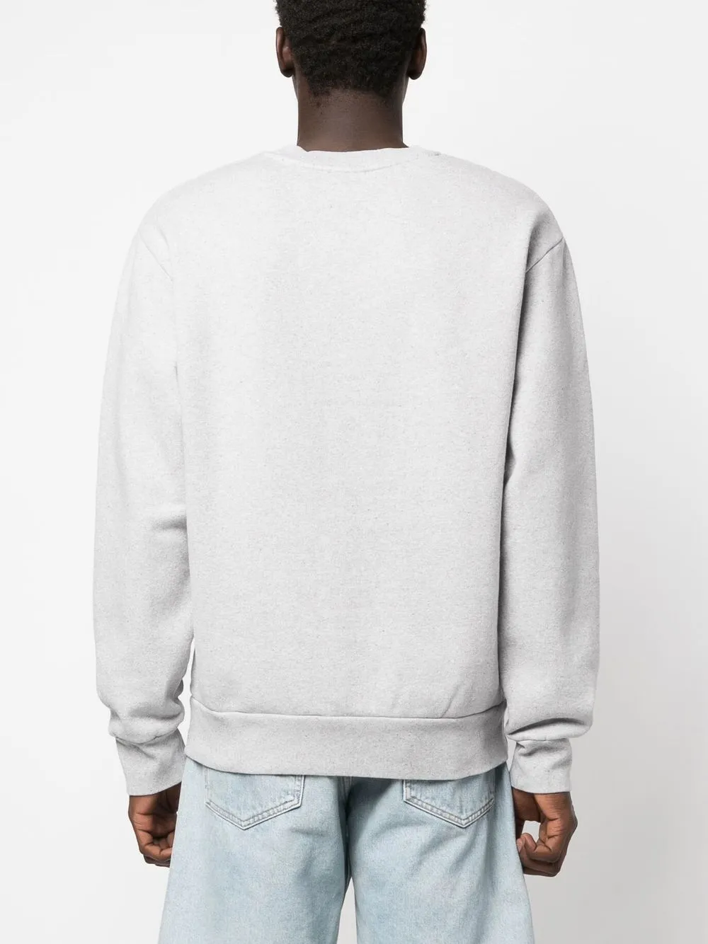 Shop Apc Steve Long-sleeve Sweatshirt In Grey