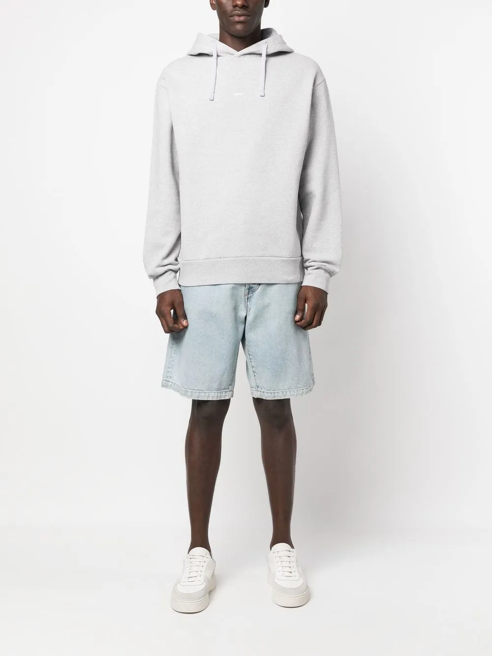 A.P.C. Hoodie met trekkoord - Grijs