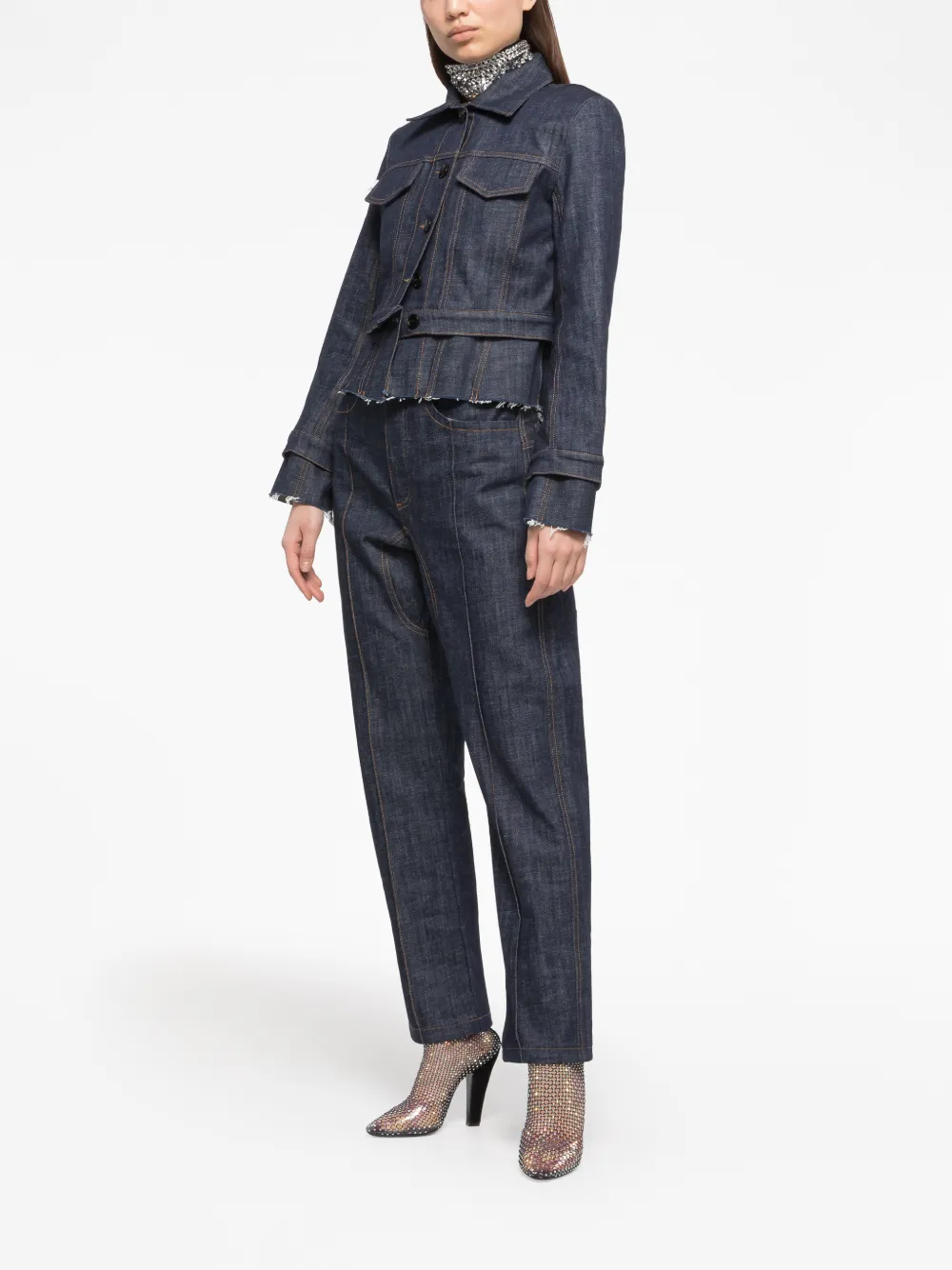 AZ FACTORY x Lutz Huelle straight jeans - Blauw