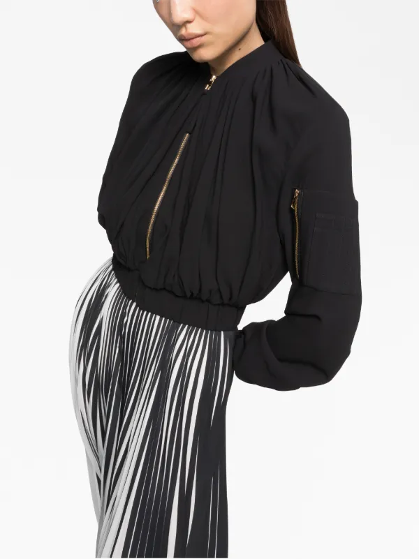 Peplum hot sale bomber jacket