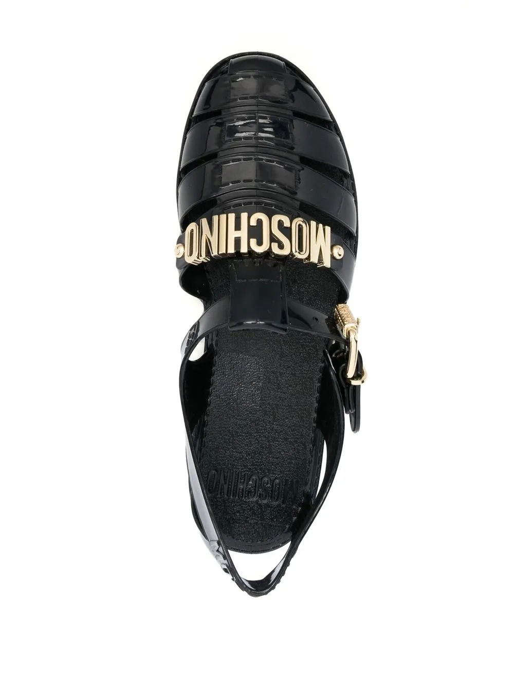 Moschino logoplaque Jelly Sandals Farfetch
