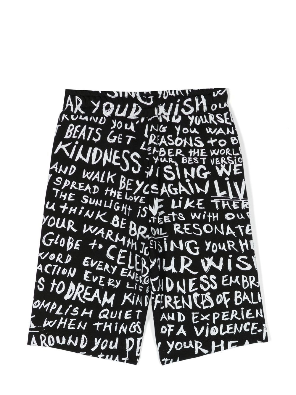 Balmain Kids Shorts met grafische print - Zwart