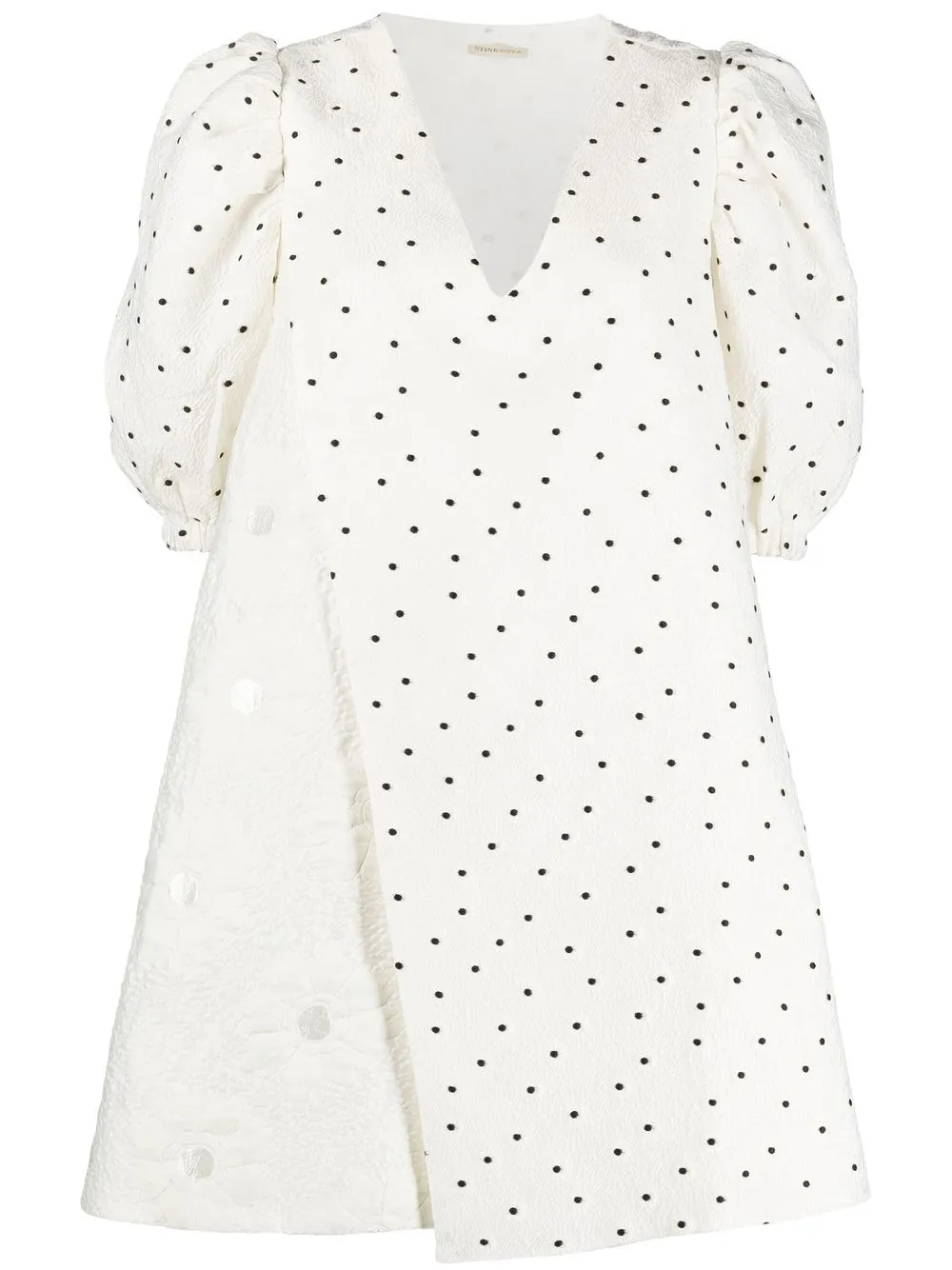 

Stine Goya polka dot-print shift dress - White