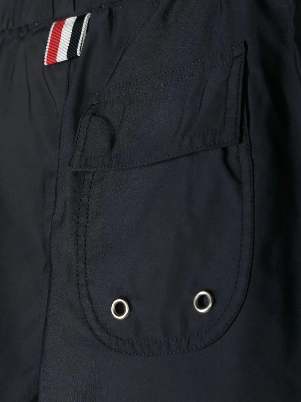  Thom Browne Kids 4-bar Swim Shorts - Blue 