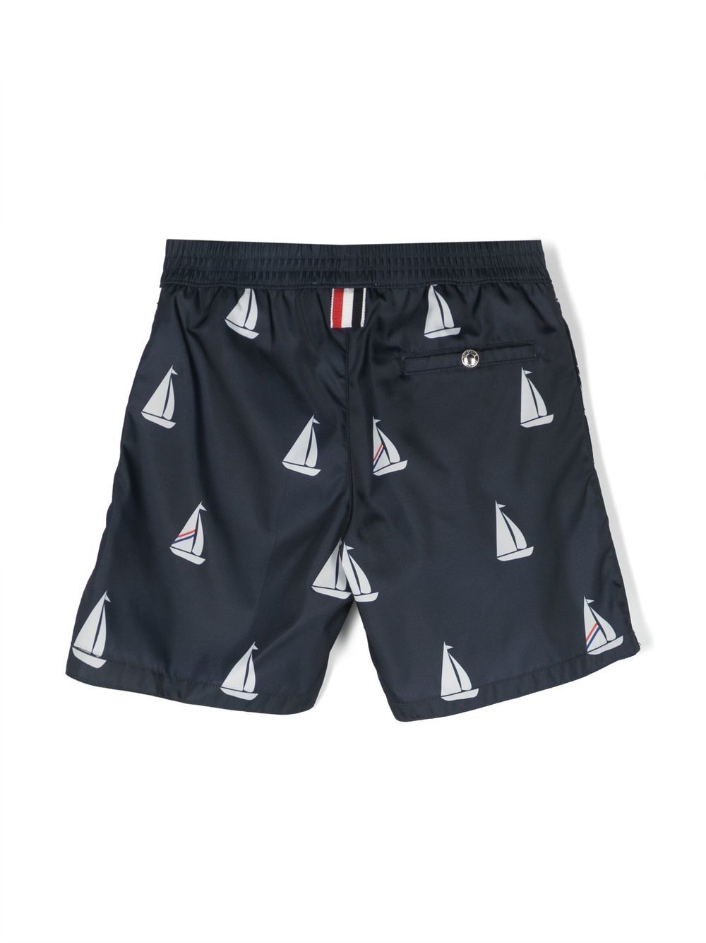 Thom Browne Kids Zwembroek met print - Blauw