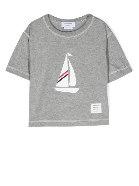 Thom Browne Kids graphic-print T-shirt