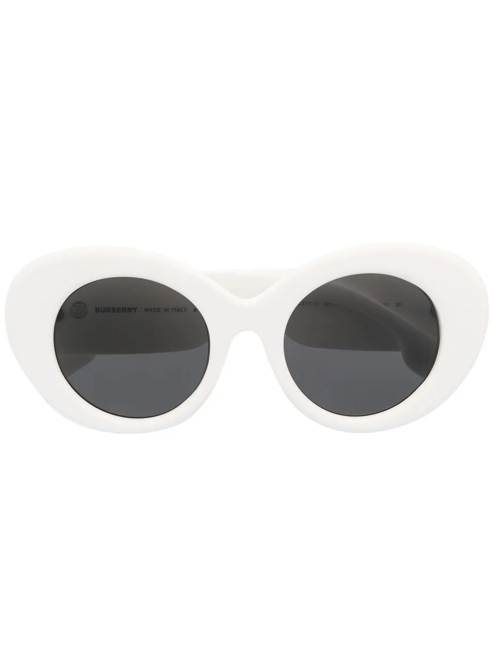

Burberry Eyewear logo-plaque cat-eye sunglasses - White