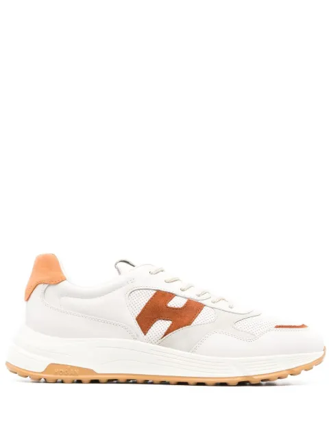 Hogan logo-patch low-top sneakers