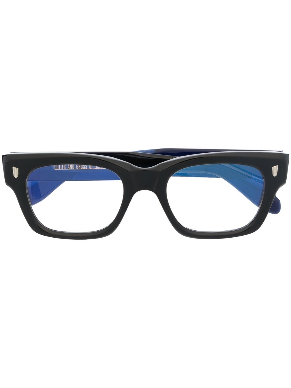 Cutler And Gross Two-tone Wayfarer-frame Glasses In Black