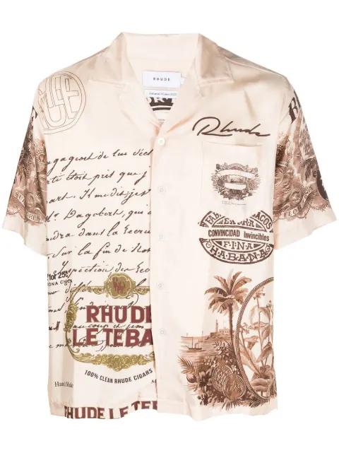 RHUDE chemise à imprimé Cigar