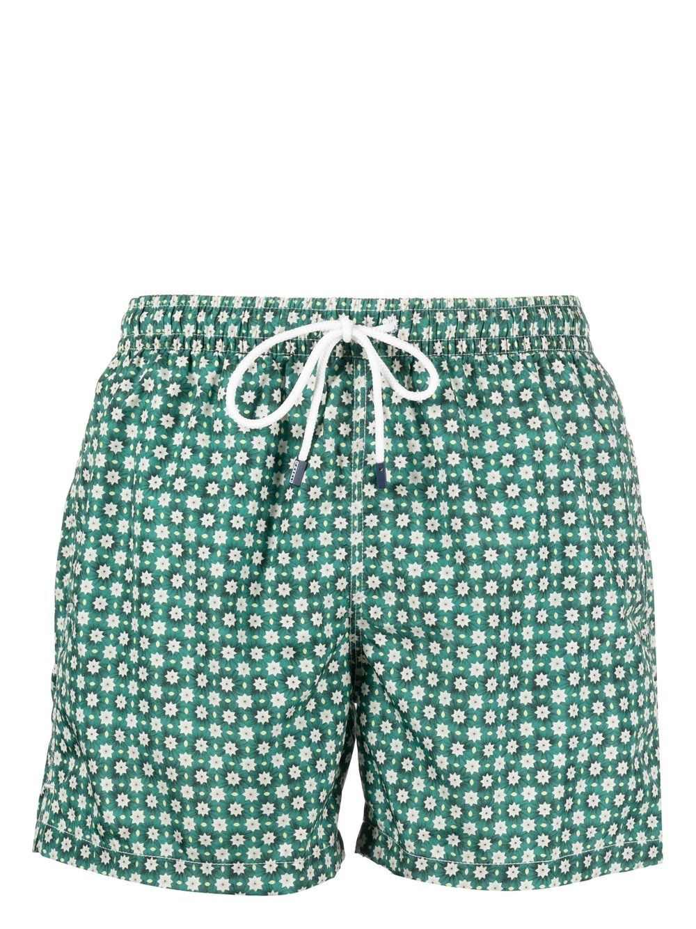 

Fedeli shorts de playa con estrellas estampadas - Verde