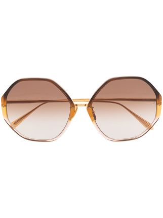 Linda Farrow Alona oversized-frame Sunglasses - Farfetch