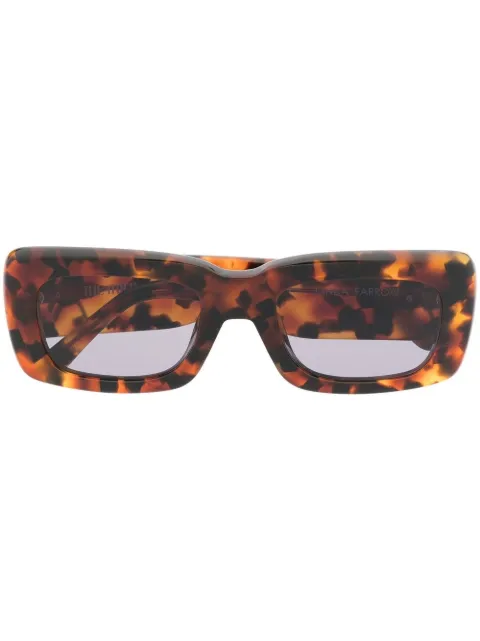 Linda Farrow x The Attico Marfa tortoiseshell sunglasses