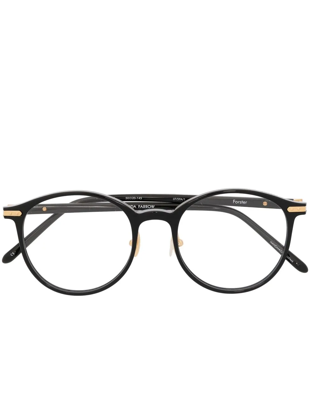 

Linda Farrow round-frame eyeglasses - Black