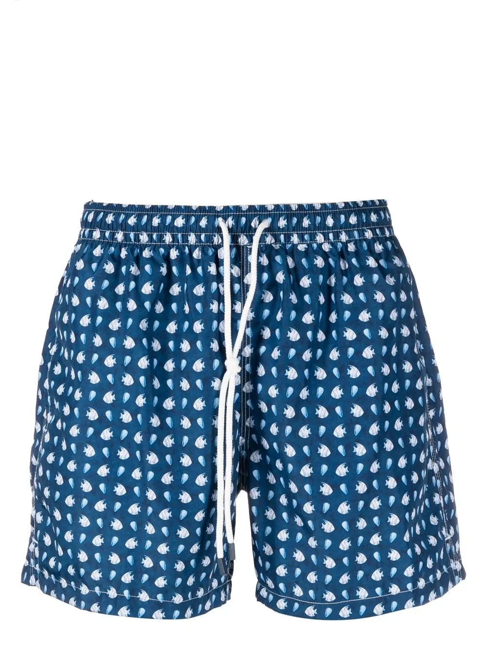 

Fedeli shorts de playa con peces estampados - Azul