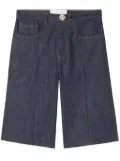 AZ FACTORY x Lutz Huelle Formal knee-length denim shorts - Blue