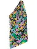 AZ FACTORY x Lutz Huelle Ava floral-print one-shoulder minidress - Pink