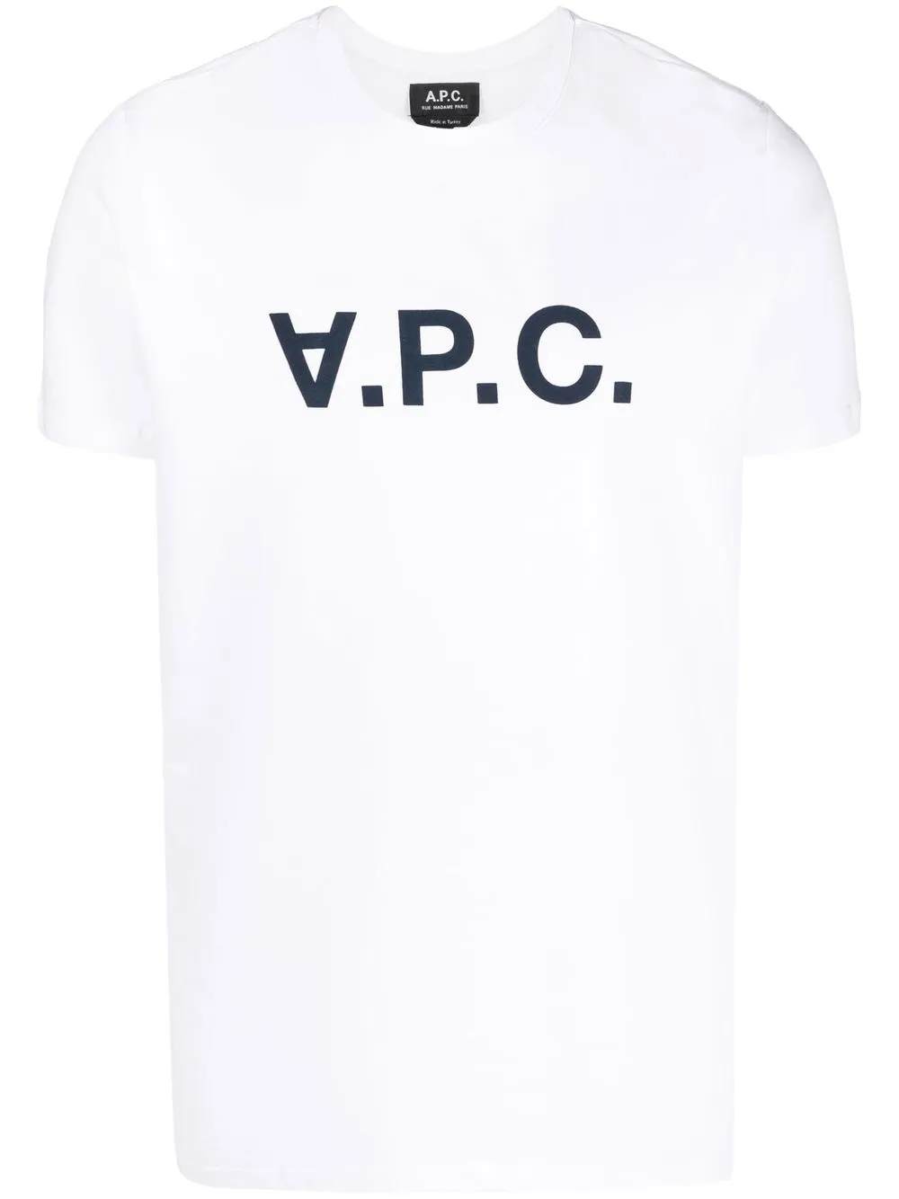 

A.P.C. logo-print short-sleeve T-shirt - White