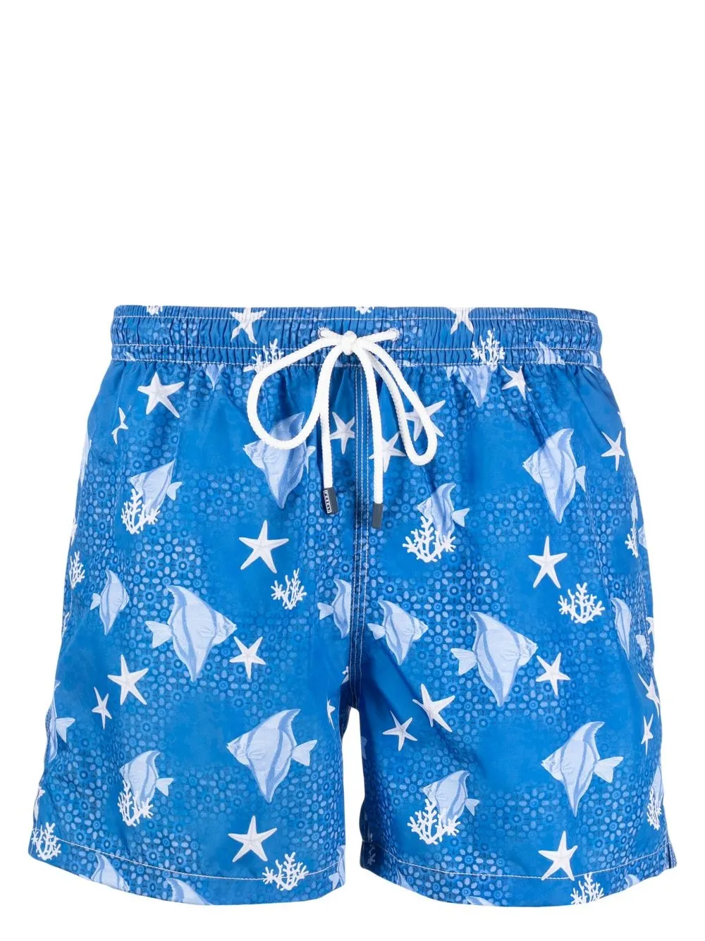 

Fedeli shorts de playa con peces estampados - Azul