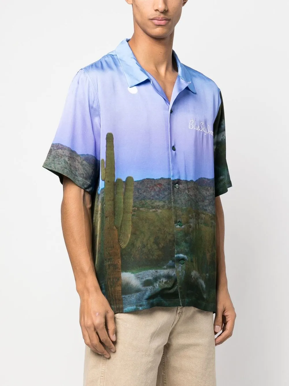  Blue Sky Inn Logo-embroidered Shirt 