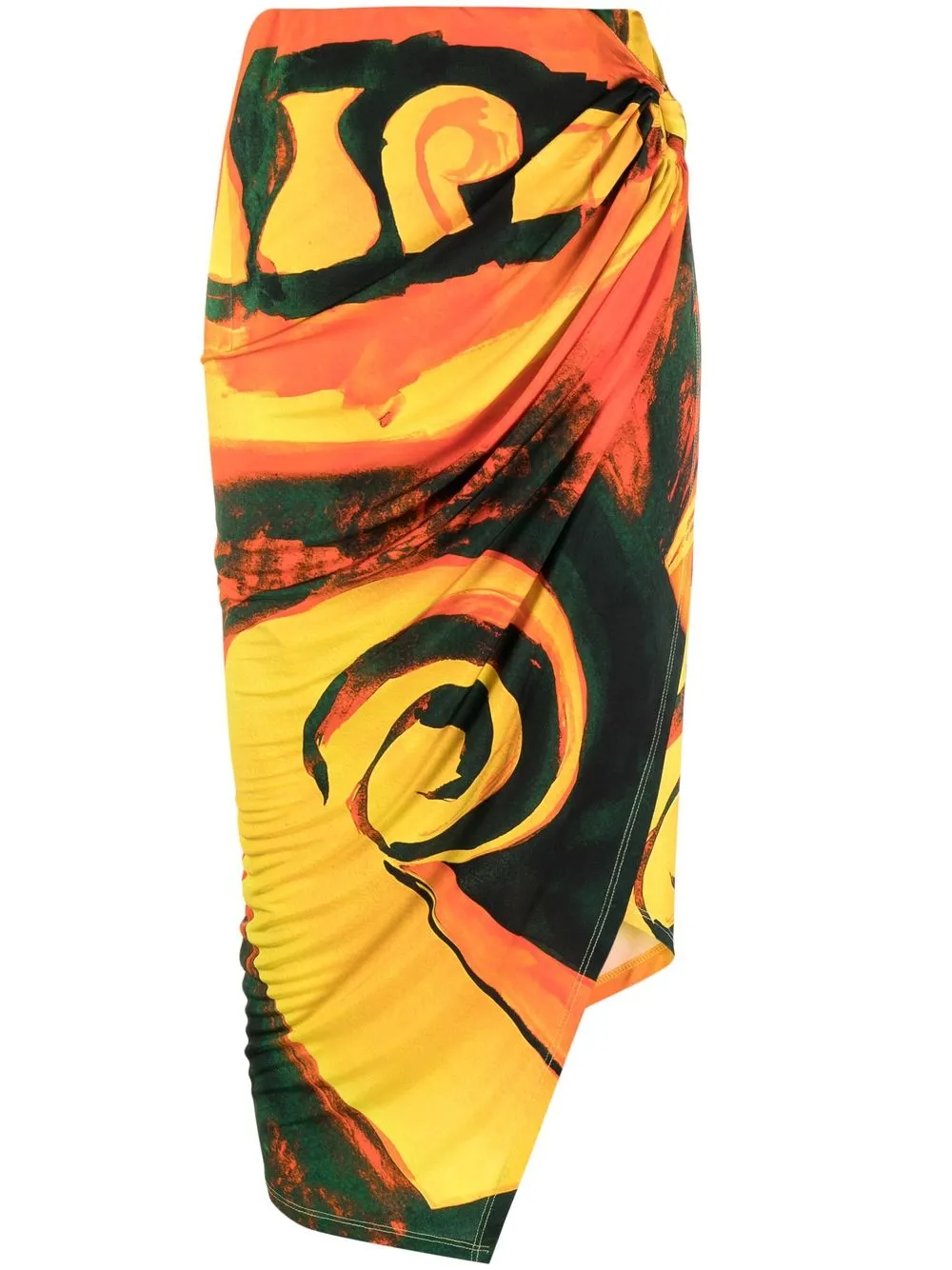 

Louisa Ballou Coastline wrap skirt - Orange